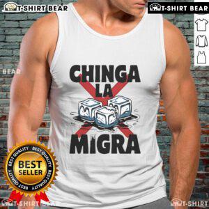 Premium Chinga La Migra Anti Ice Protest Tank Top showcasing bold activism design for social justice apparel.