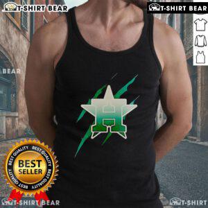 Premium Jurassic World Rebirth Houston Astros logo tank top featuring a vibrant design for baseball fans.