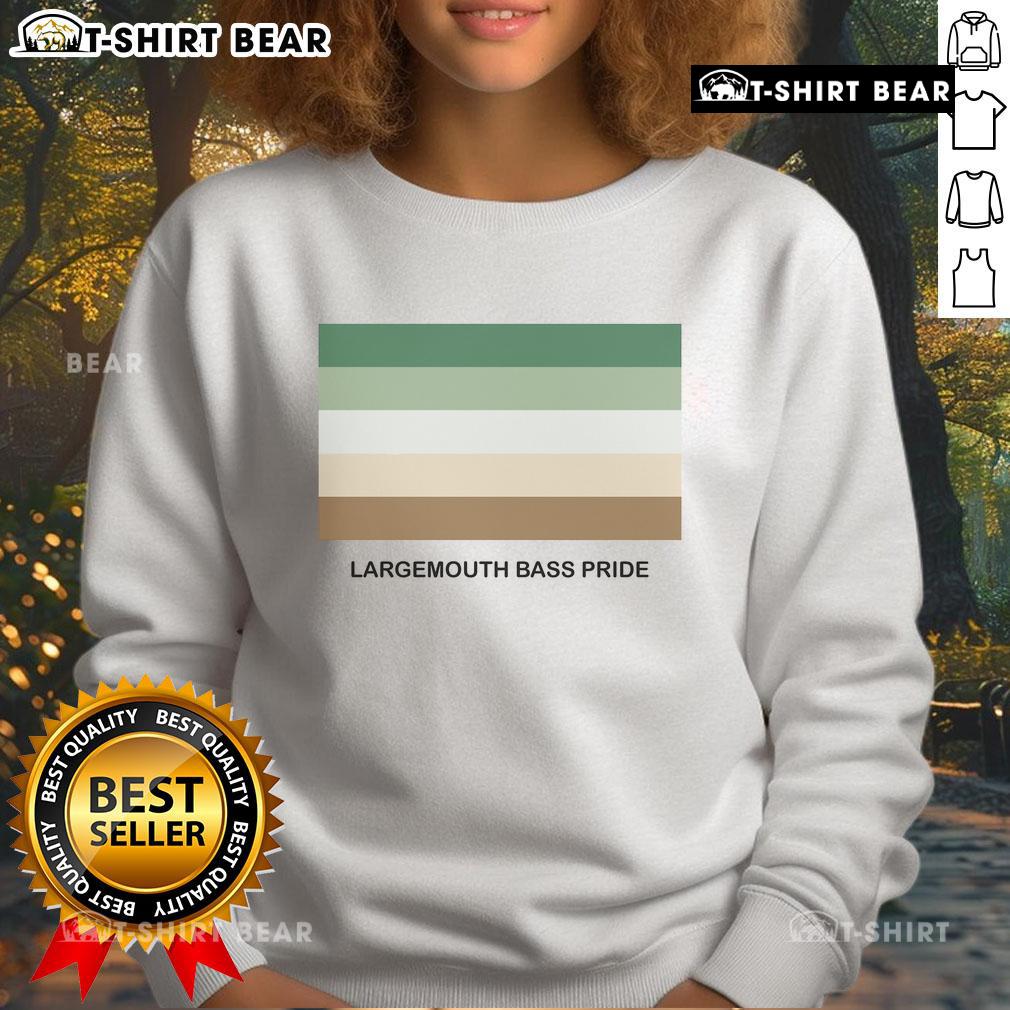 Premium Largemouth Bass Pride Sweatshirt featuring a stylish bass graphic, perfect for fishing enthusiasts and casual wear.