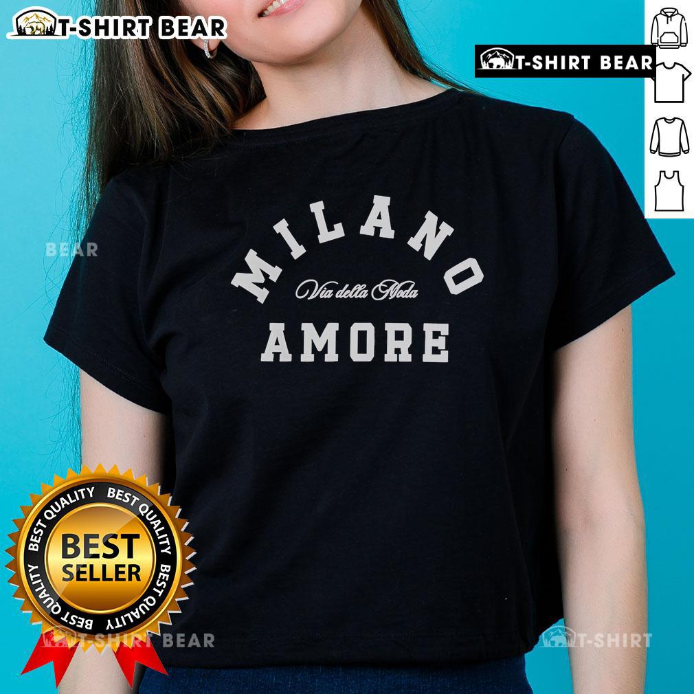 Premium Milanoamore Via Della Moda Ladies Tee in stylish design, perfect for casual and chic outfits.