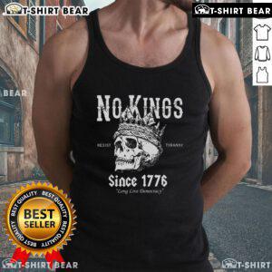 Alt Text: Premium No Kings Since 1776 Skull Resist Long Live Democracy Tank Top showcasing a bold graphic design for activists.