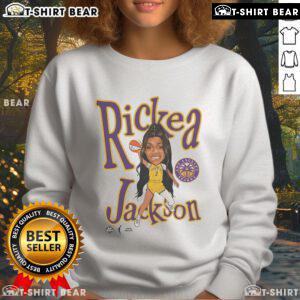 Alt Text: Premium Playa Society Rickea Jackson Sketch Sweatshirt featuring a stylish design and vibrant colors for casual wear.