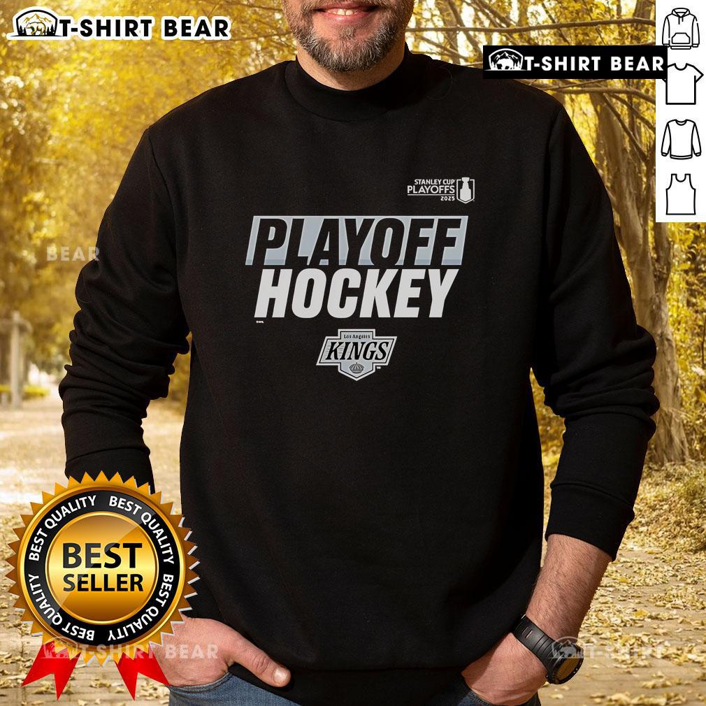 Premium Los Angeles Kings sweatshirt for the 2025 Stanley Cup Playoffs, perfect for cheering on your team.