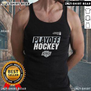 Premium Playoff Hockey Los Angeles Kings 2025 Stanley Cup Playoffs tank top featuring team colors and logo.