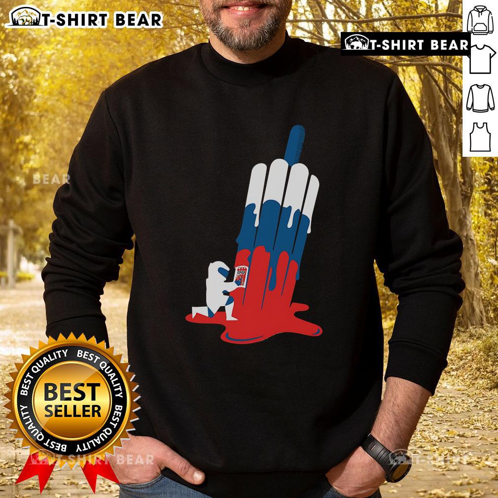 Premium Popsicle Cool Melting POP Sweatshirt featuring vibrant colors and playful design, perfect for summer style.