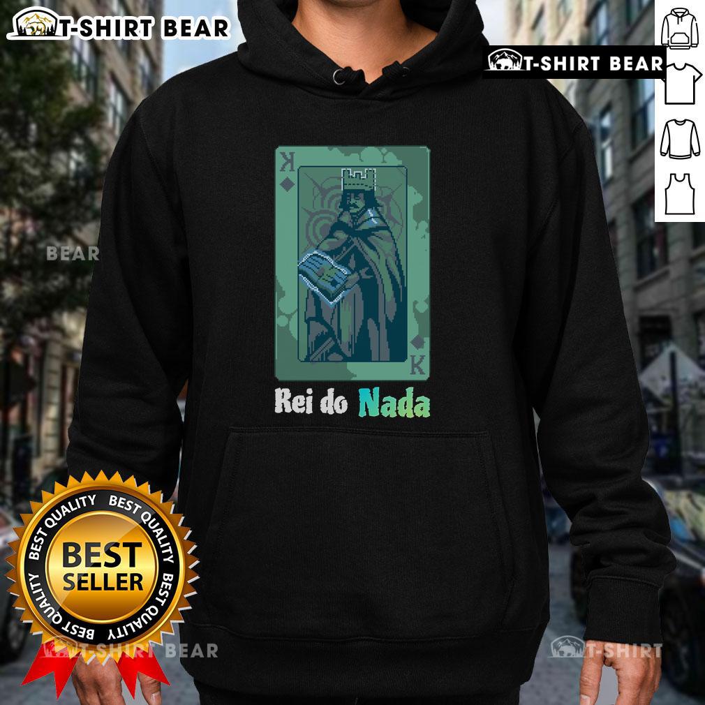Premium Rei Do Nada King Of Nothing Hoodie in black, featuring bold graphics and a comfortable fit for casual style.
