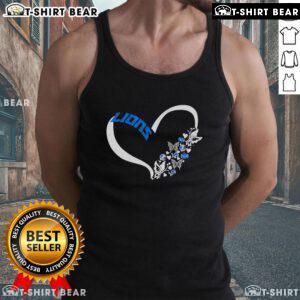 Pretty butterflies in my stomach Detroit Lions NFL tank top showcasing love for football and team spirit.
