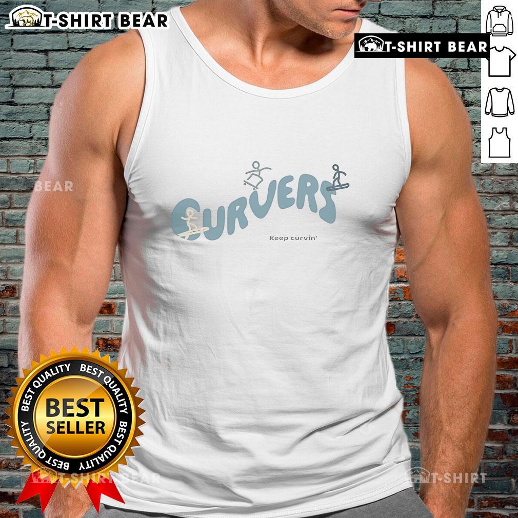 Pretty Curvers Keep Curving Tank Top in stylish design, perfect for a flattering and comfortable look.