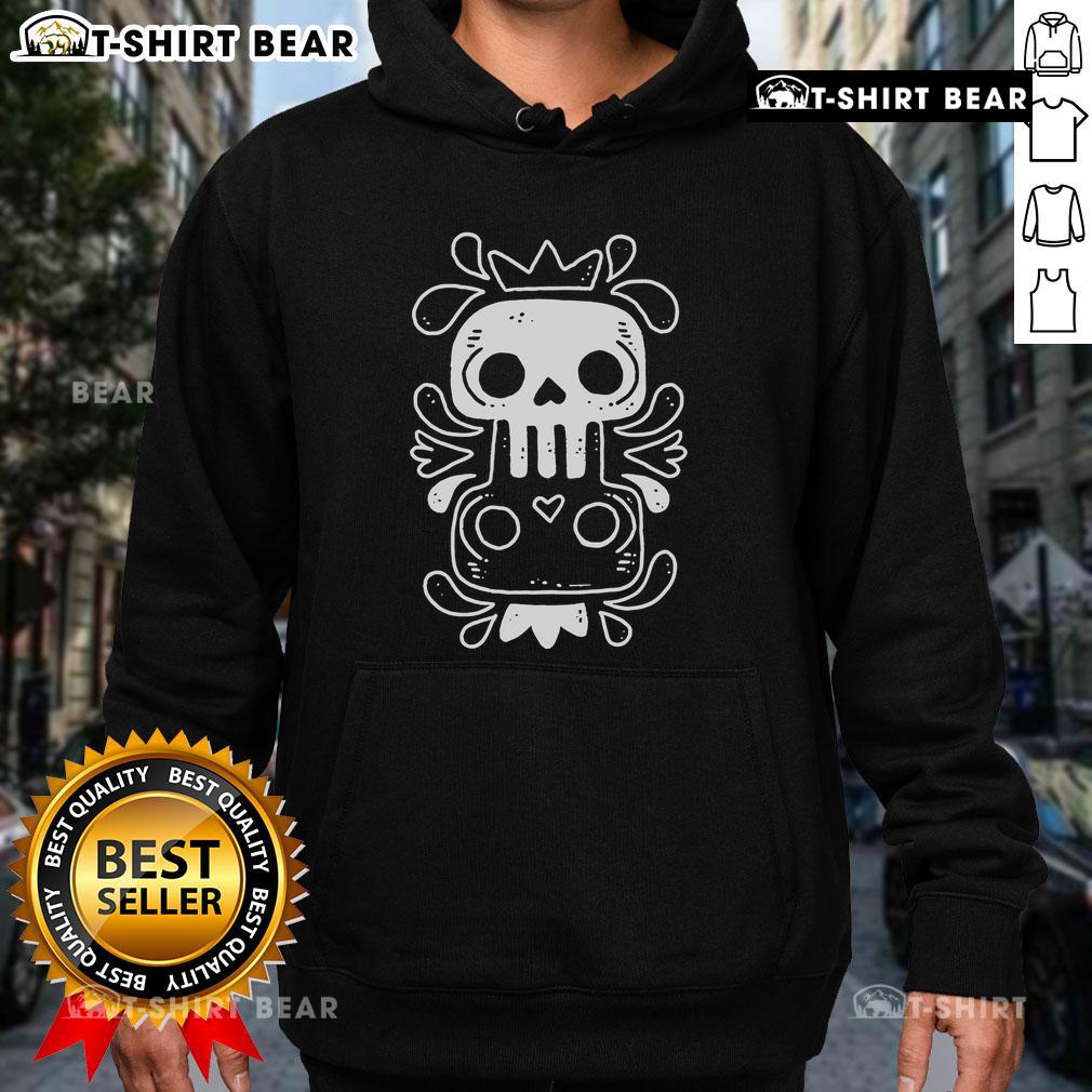 Stylish Pretty Dos Calaveras skull hoodie featuring vibrant sugar skull designs, perfect for festive occasions and casual wear.