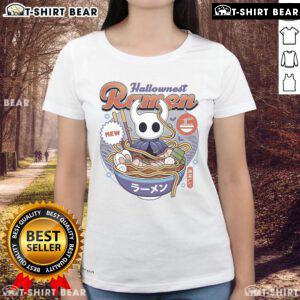 Pretty Hollow Knight Hallownest Ramen vintage ladies tee featuring a stylish design for fans of the game.