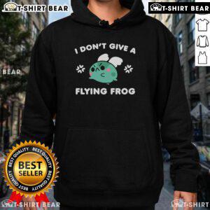 Pretty I Don't Give A Flying Frog Hoodie featuring a colorful frog design on a cozy fabric, perfect for casual wear.