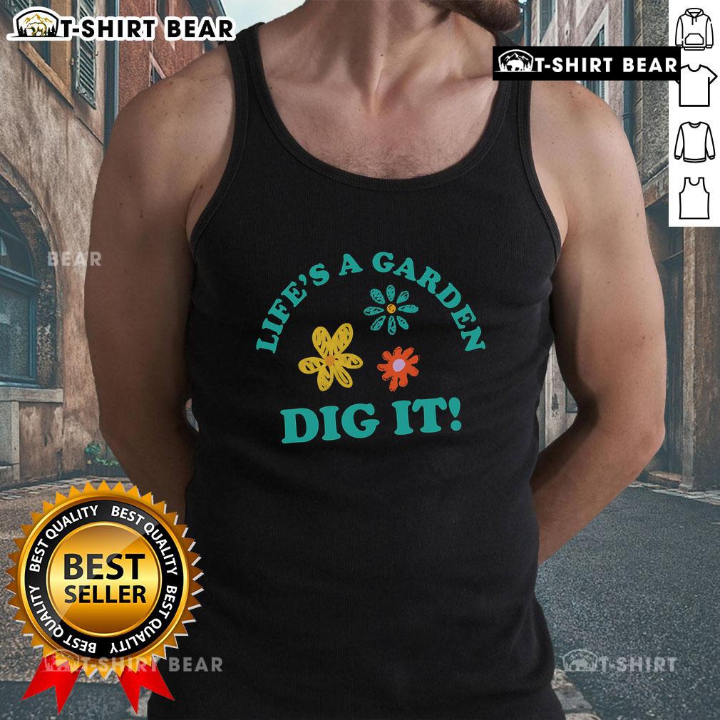 Alt Text: Pretty Life's A Garden Dig It Tank Top featuring floral design, perfect for casual summer outfits and gardening enthusiasts.