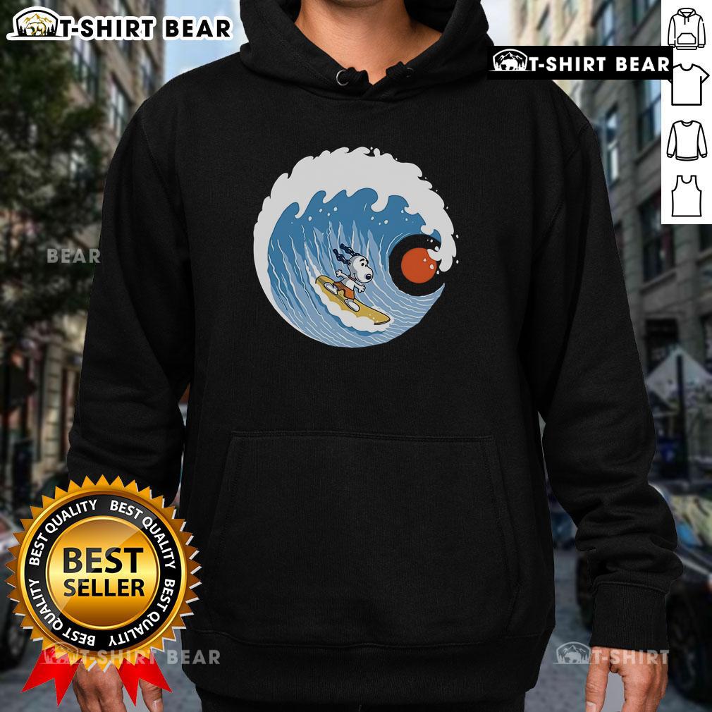 Pretty Snoopy Big Wave Adventure 2 Hoodie featuring vibrant colors and a playful Snoopy design perfect for casual wear.