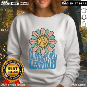 Pretty Suenos El Festival Latino Flower Sweatshirt featuring vibrant floral design perfect for celebrating Latino culture.