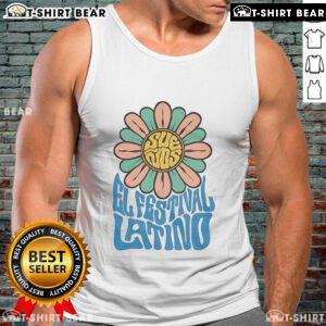Pretty Suenos El Festival Latino Flower Tank Top featuring vibrant floral designs perfect for summer festivals.