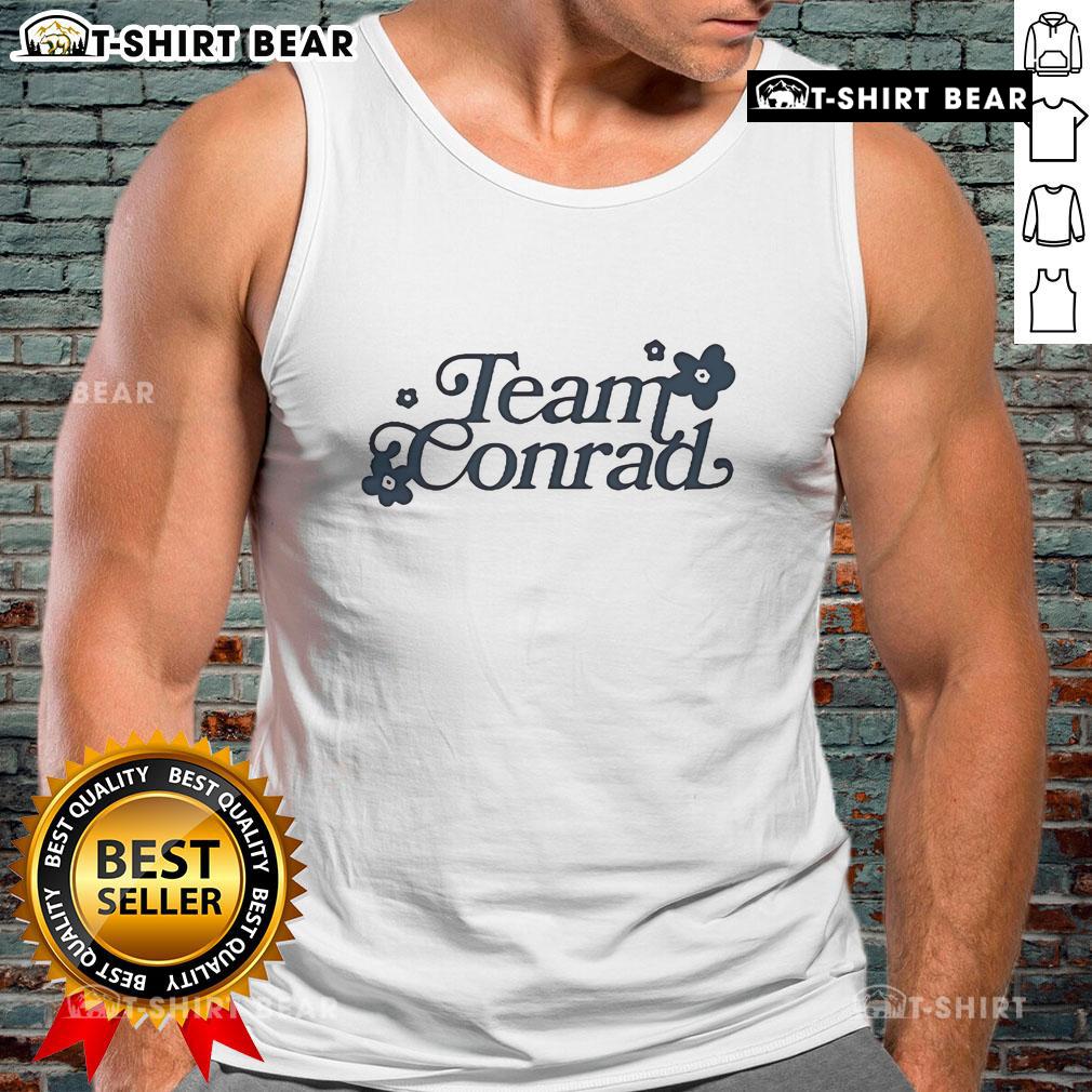 Alt Text: Stylish Pretty Team Conrad tank top featuring a vibrant design, perfect for casual summer outfits.