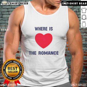 Pretty Where Is The Romance Tank Top featuring a stylish design, perfect for summer outfits and casual wear.