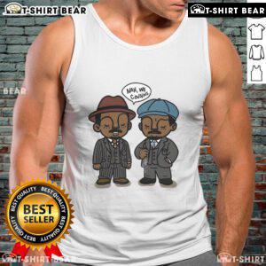 Sinners Nah We Cousins tank top featuring bold graphic design, perfect for casual wear and showcasing unique style.
