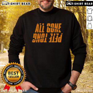 Stylish Top All Gone Pete Tong sweatshirt in black featuring bold graphic print, perfect for fans of the iconic DJ.