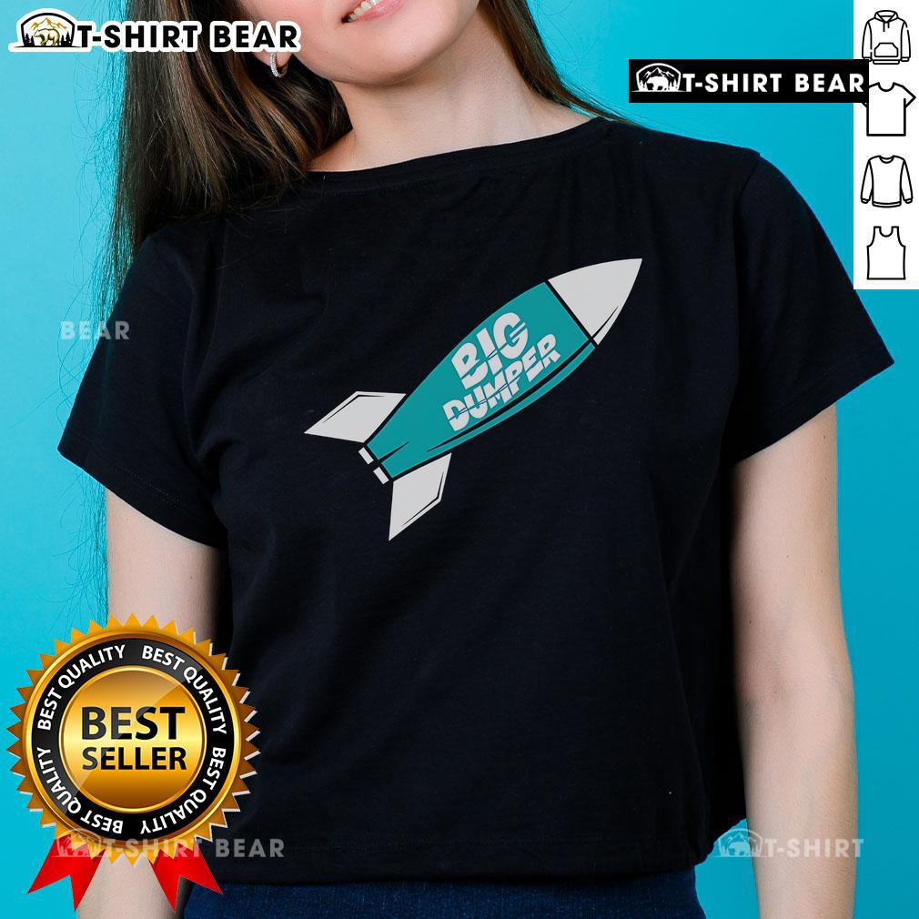 Top Big Dumper Torpedo Bat Rocket Ladies Tee featuring a stylish design perfect for casual wear and sports enthusiasts.