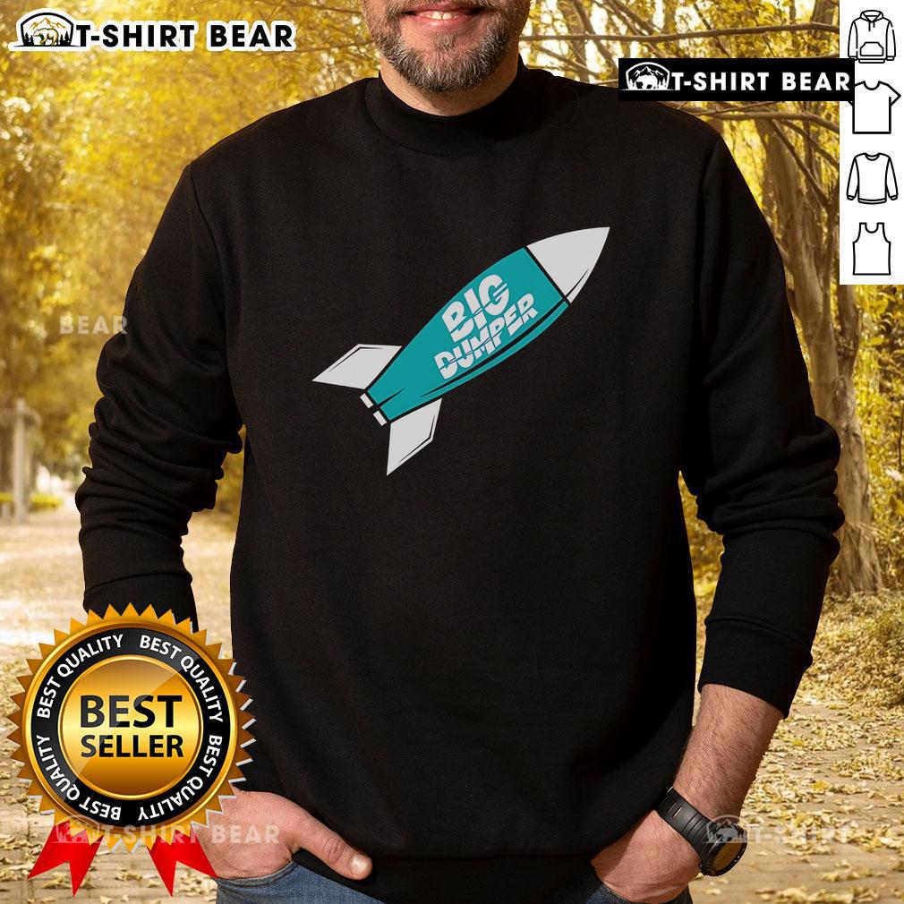 Top Big Dumper Torpedo Bat Rocket Sweatshirt featuring a vibrant graphic design, perfect for casual wear and sports fans.