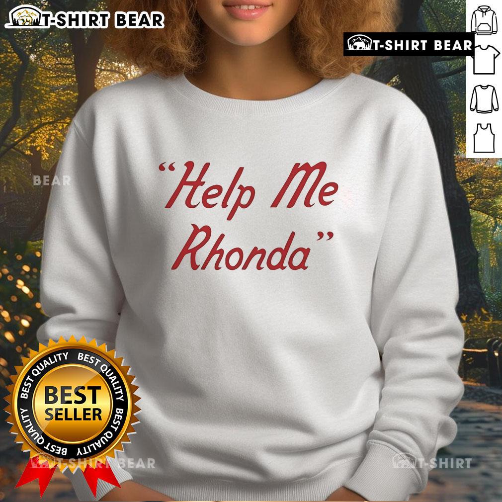 Top Brian Wilson Help Me Rhonda sweatshirt design featuring vibrant colors and retro style for music fans.