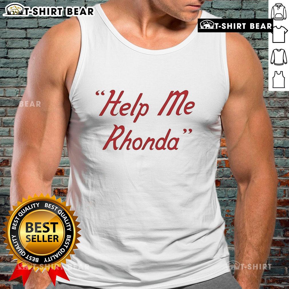 Top Brian Wilson Help Me Rhonda tank top featuring vibrant colors and retro design, perfect for beach lovers.