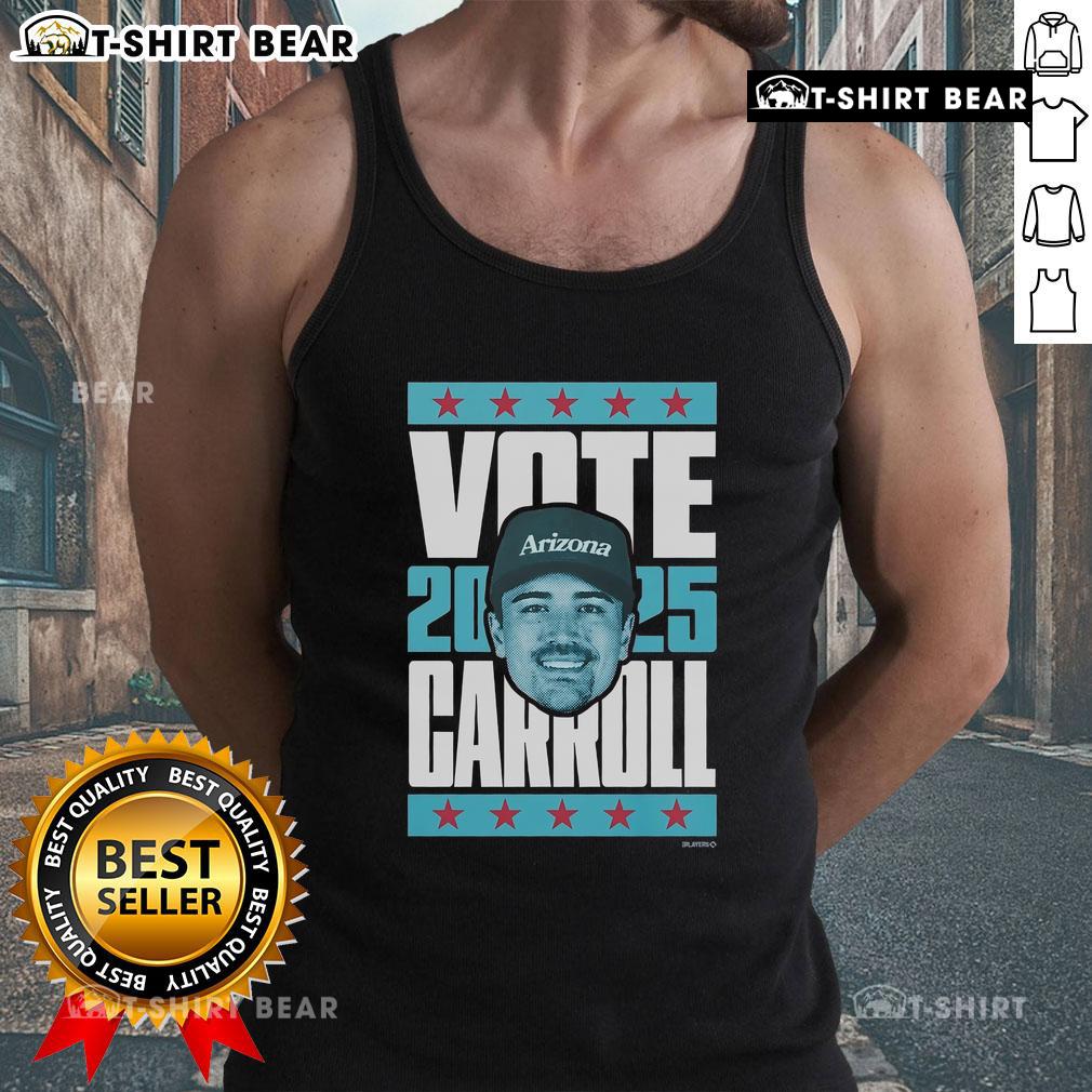 Top Corbin Carroll 2025 Vote Tank Top featuring bold graphics supporting Corbin Carroll's campaign for 2025.
