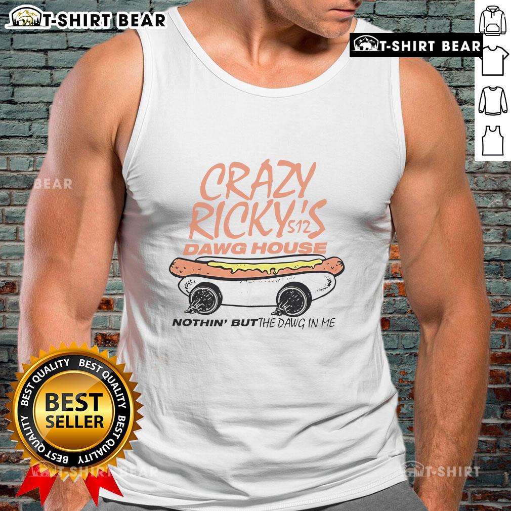 Top Crazy Ricky's Dawg House Tank Top featuring vibrant graphics and a comfortable fit for casual summer wear.