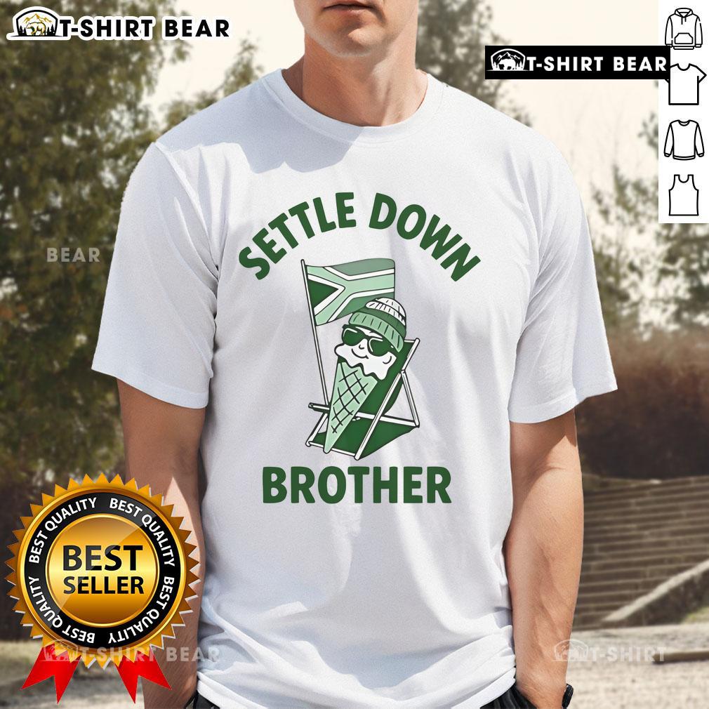 Alt Text: Top Dan Corder Ice Cream Settle Down Brother T-Shirt in vibrant colors featuring a fun ice cream graphic.