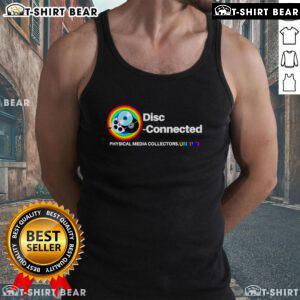 Top Disc Connected Physical Media Collectors United tank top featuring a vibrant design for media enthusiasts.