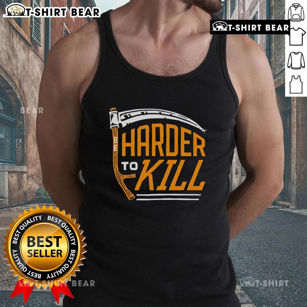 Top-Harder-To-Kill-Tank-Top featuring a bold graphic design, perfect for casual wear and fitness enthusiasts.