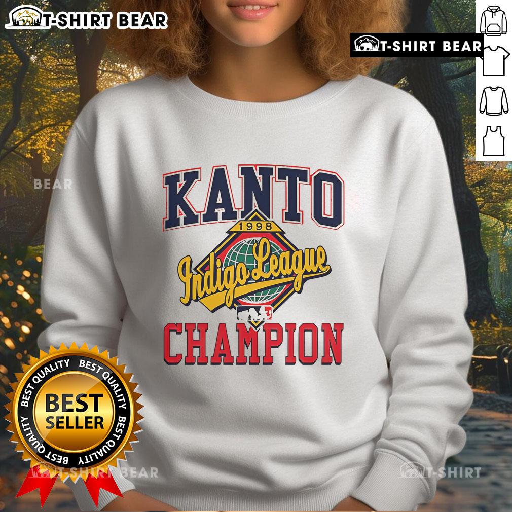 Vintage 90s sweatshirt featuring the Top Kanto League Champion design, perfect for nostalgic Pokmon fans.