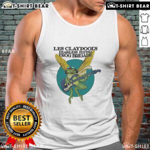 Top Les Claypool's Fearless Flying Frog Brigade Summer of Green Tank Top featuring vibrant frog design and summer vibes.