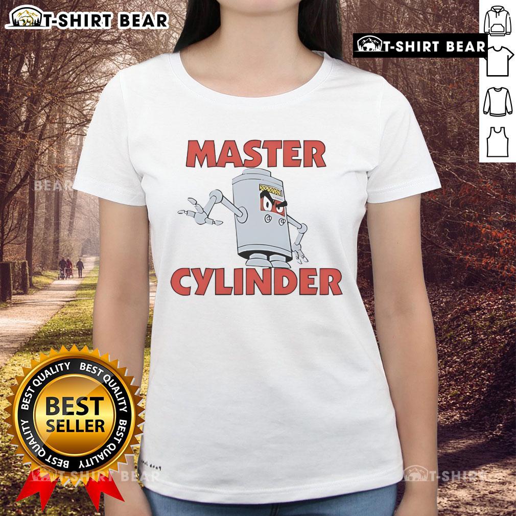 Top Master Cylinder Converted Ladies Tee featuring stylish design and comfortable fit for automotive enthusiasts.