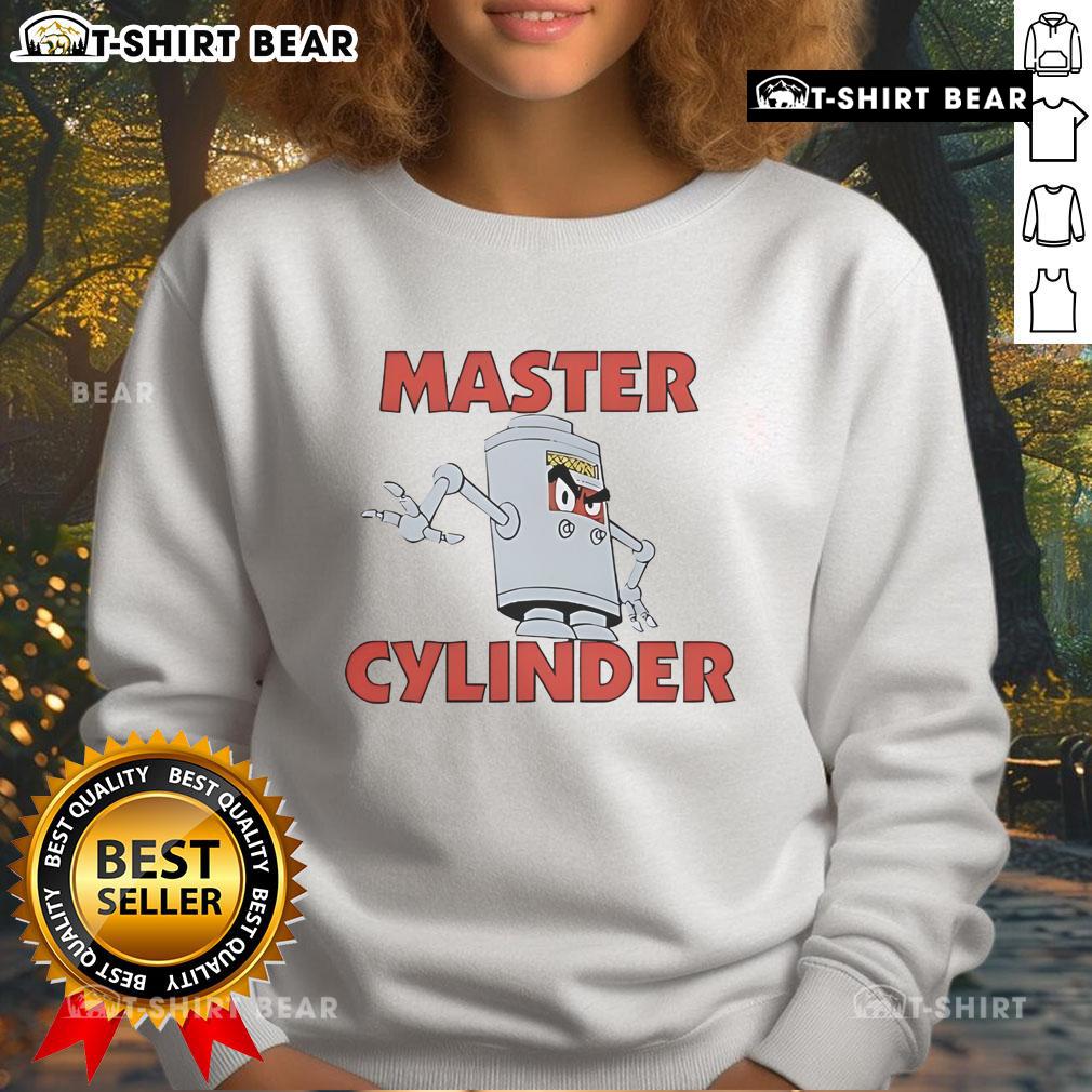 Top Master Cylinder Converted Sweatshirt featuring a unique automotive design for car enthusiasts and casual wear.