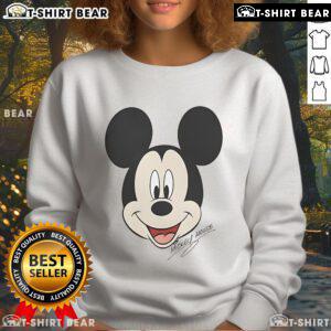 Top Mickey Mouse Disney big face sweatshirt featuring a vibrant design, perfect for fans and casual wear.