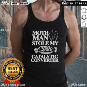 Top Month Man Stolen My Catalytic Converter Tank Top design featuring bold text and vibrant colors for car enthusiasts.