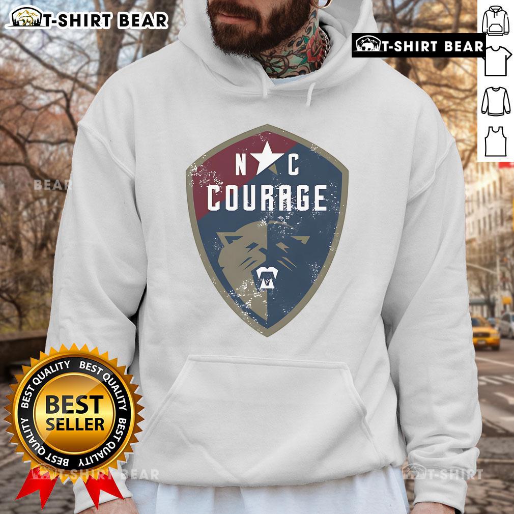 Vintage primary logo hoodie featuring the Top North Carolina Courage design, perfect for fans and casual wear.