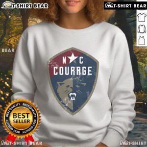 Alt Text: Vintage primary logo sweatshirt featuring the Top North Carolina Courage team emblem in bold colors.
