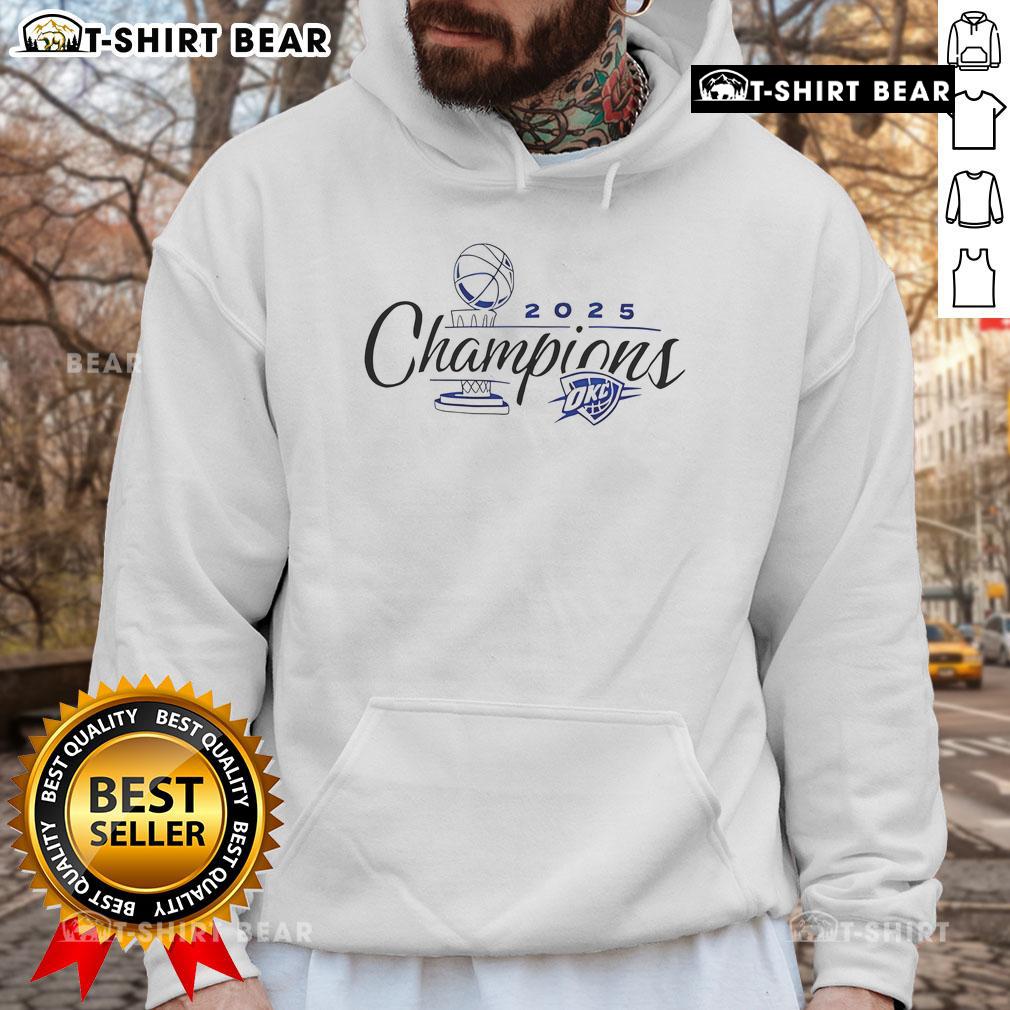 2025 Playoffs hoodie for Top OKC Champions, showcasing team spirit inside Paycom Center.