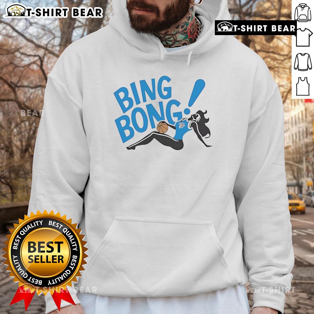 Stylish Oklahoma City Thunder Bing Bong Girl hoodie featuring vibrant colors and logo, perfect for fans and sports enthusiasts.