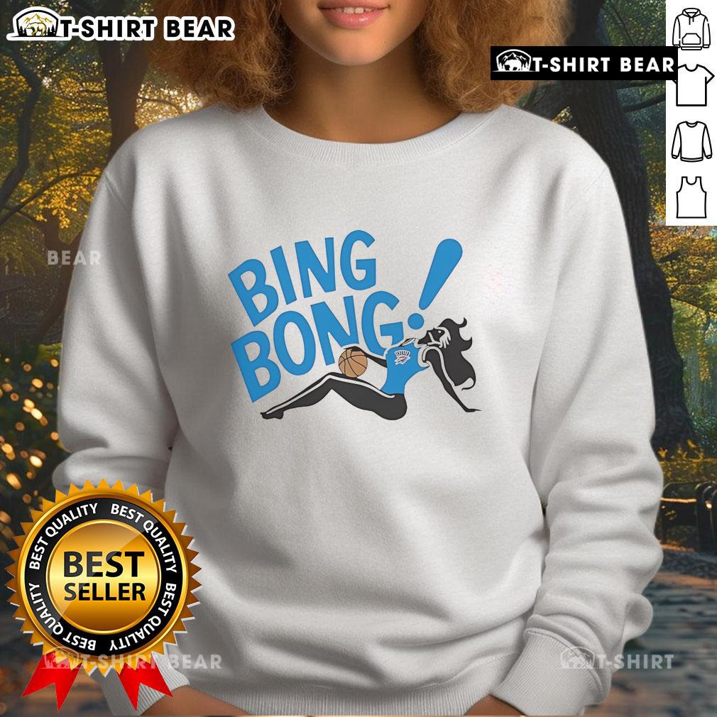 Top Oklahoma City Thunder Bing Bong Girl Sweatshirt featuring vibrant team colors and playful design for fans.