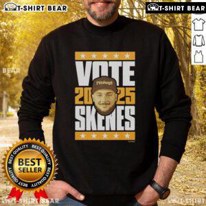 Top Paul Skenes 2025 Vote Sweatshirt in navy blue, featuring bold graphic design and comfortable fit for supporters.