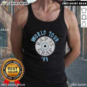 1999 Top Rap Is Crap World Tour tank top featuring bold graphics and vibrant colors, perfect for hip-hop fans.