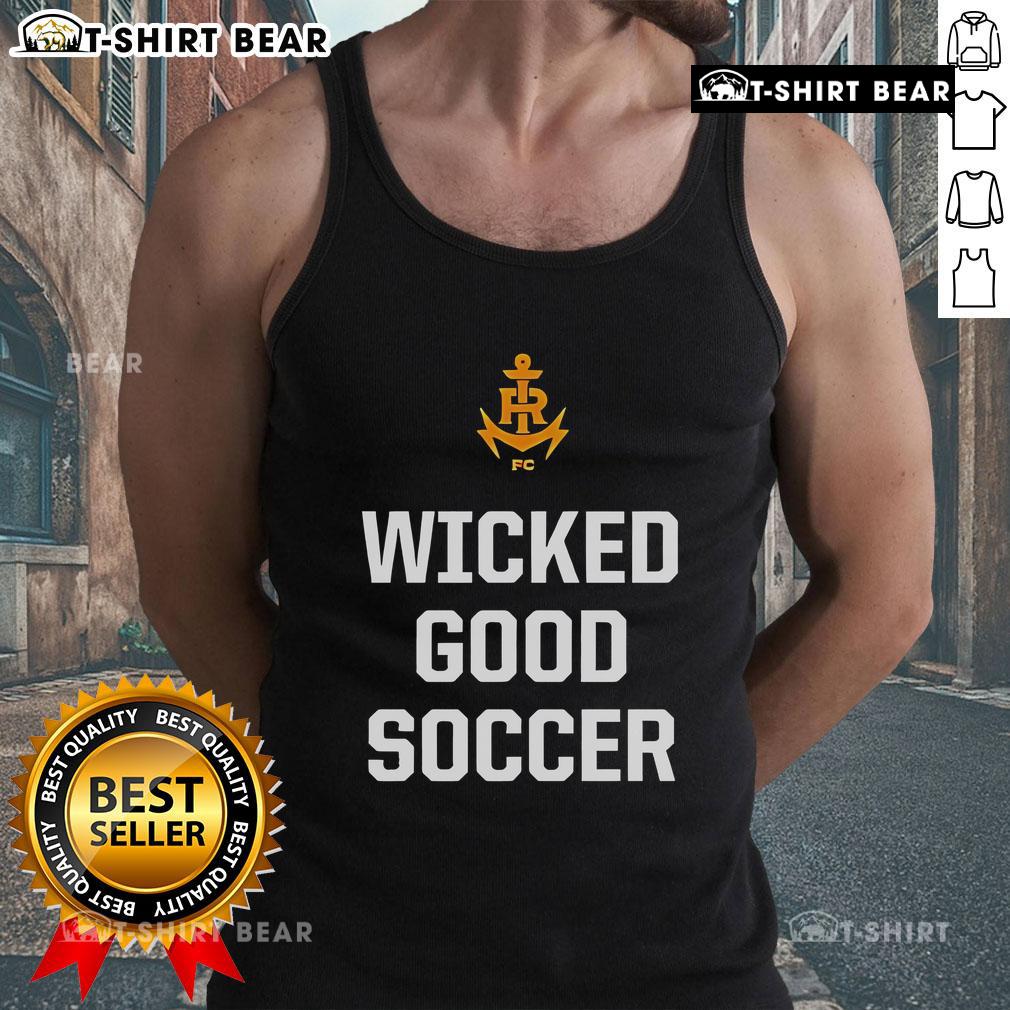 Top Rhode Island FC Wicked Good Soccer Tank Top featuring vibrant design and comfortable fit for soccer fans.