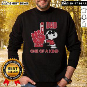 Alt Text: Unique Snoopy Boston Red Sox sweatshirt for DAD, featuring a playful design perfect for baseball fans and gifts.