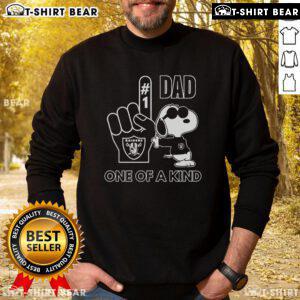 Alt Text: Unique Snoopy Las Vegas Raiders sweatshirt for DAD, featuring vibrant graphics and cozy design, perfect for fans.