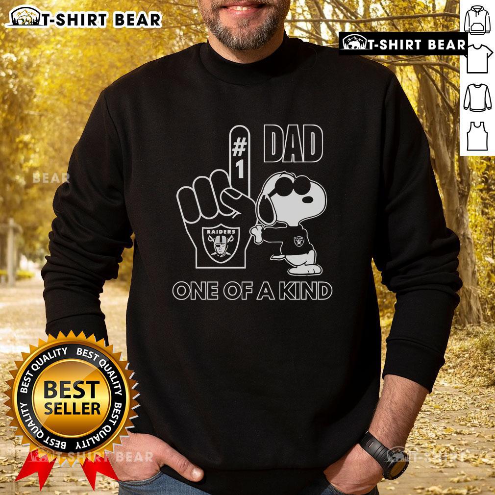 Alt Text: Unique Snoopy Las Vegas Raiders sweatshirt for DAD, featuring vibrant graphics and cozy design, perfect for fans.