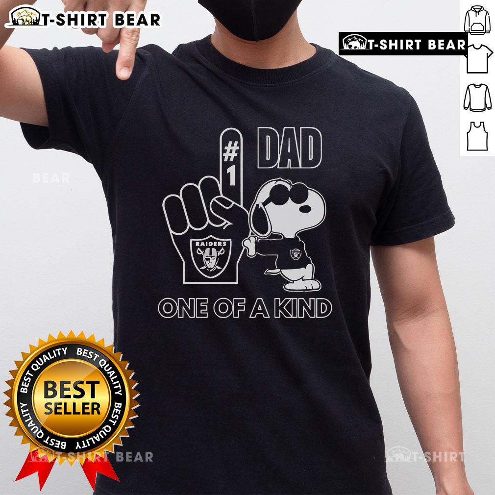 Top Snoopy Las Vegas Raiders Dad T-Shirt featuring a unique design for proud Raiders fans and dads.